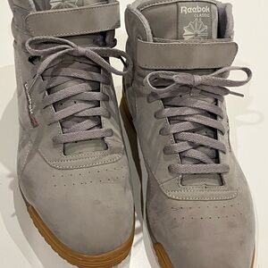 Reebok High-Top Sneakers - Gray and Gum